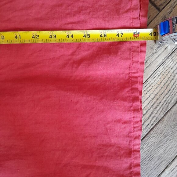 ALY WEAR Vintage 90s Red Sleeveless Midi Dress with Lace Top - Medium - Picture 7 of 8